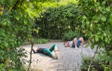 Lugn och ro i Dr. Bach-trägården